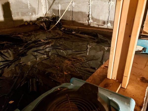 Crawlspace Water Cleanup in Golden